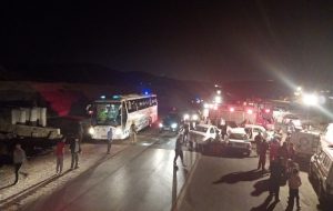 تصادف زنجیره‌ای در آزادراه تهران به پردیس ۸ مصدوم برجای گذاشت