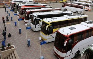 ناوگان حمل و نقل مسافری آماده اعزام زائران به مشهد مقدس