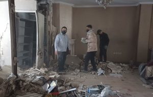 مردم همدل گروه های جهادی البرز برای بازسازی ویرانه های جنگ